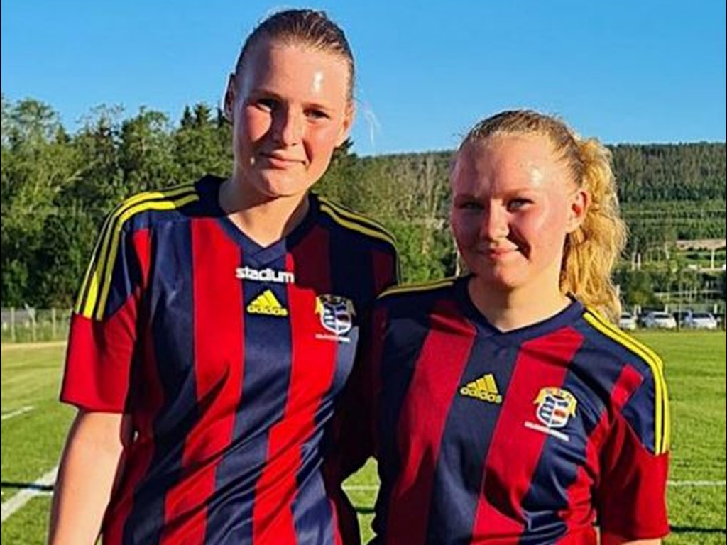 Alicia Holmberg och Ellen Sellbom vände till Selångers favör. Foto: Selånger SK.