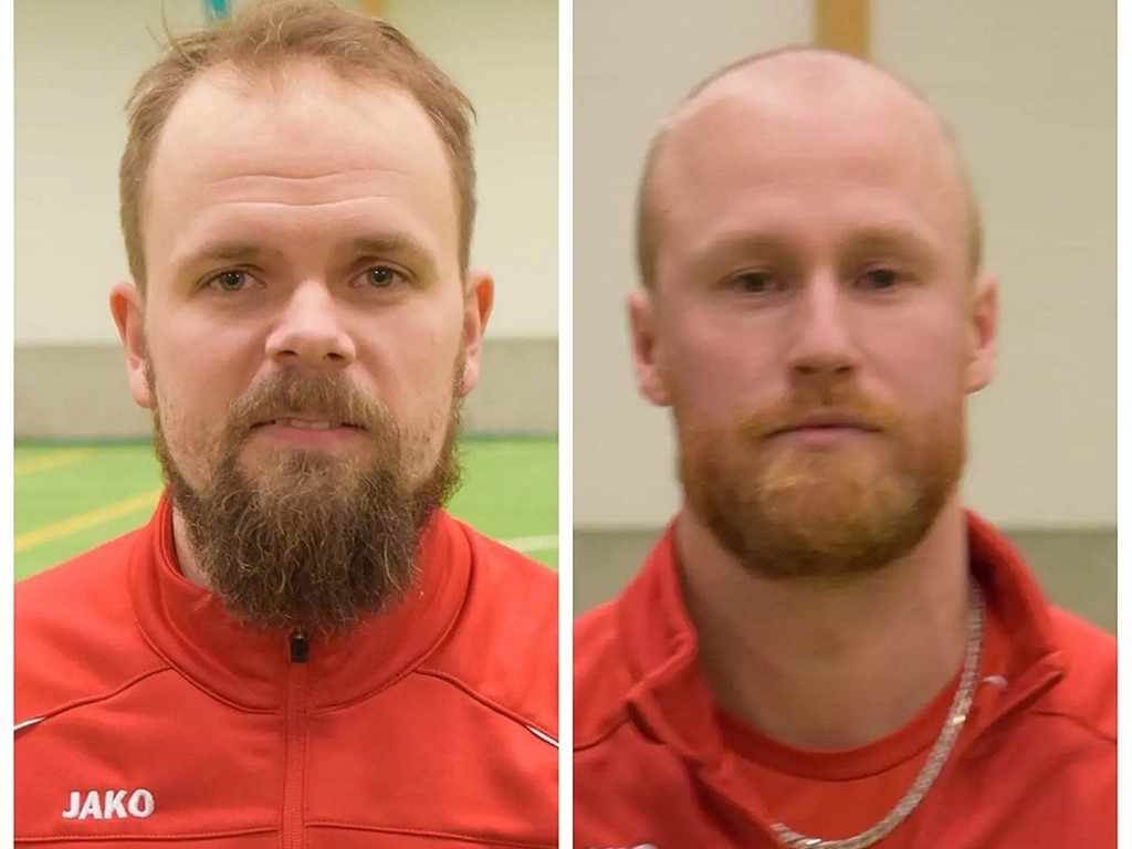 Söråkers nya tränarduo Victor Selander, 29, och Jonas Nordström, 33.