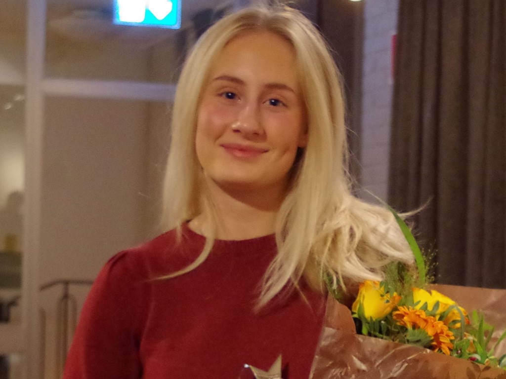 Årets damfotbollsspelare i Medelpad 2022 - Ida Åkerlund. Foto: Pia Skogman, Lokalfotbollen.nu.