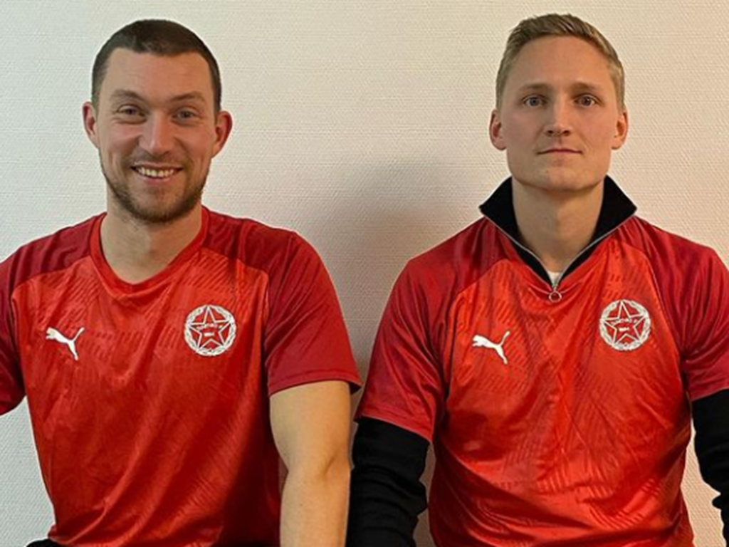 Lagkaptenen Henrik Svanström och tränaren Carl Bergseije kommer att leda "nya" Svartviks IF. Foto: Svartviks IF.