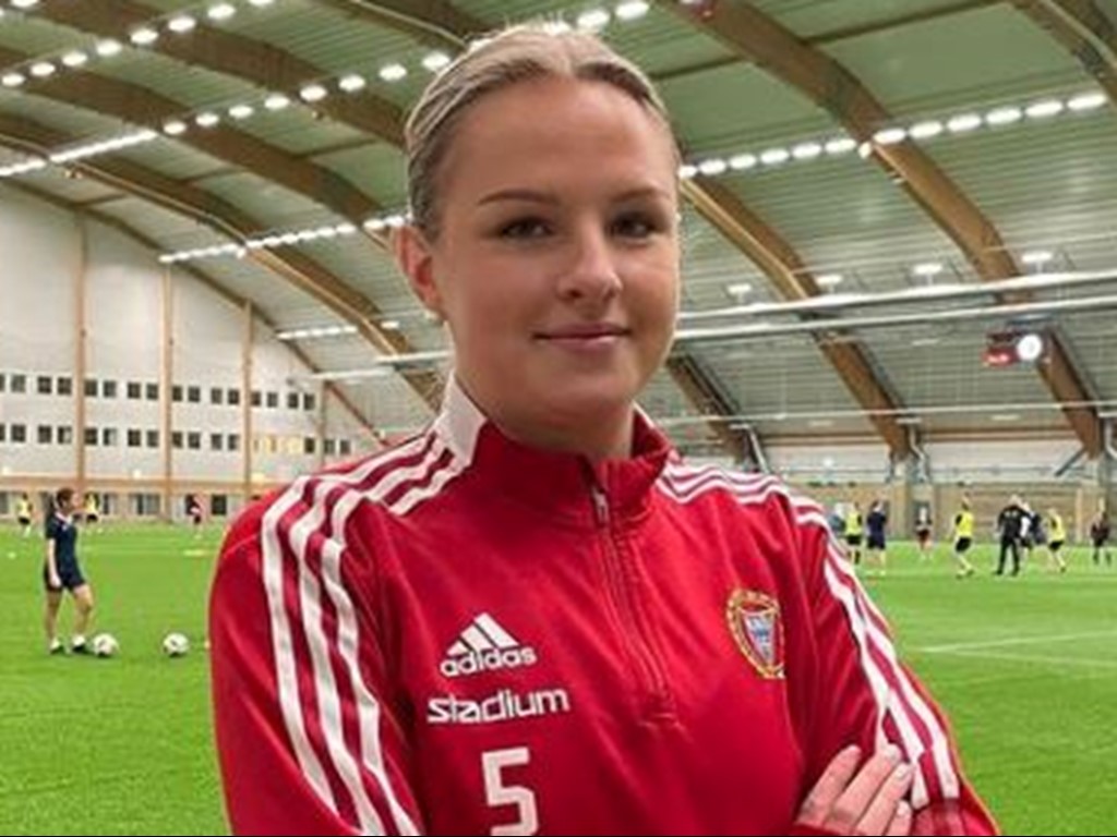Frida Olsson ansluter till Alnö från SDFF bara dagarna efter att hon presenterats i klubbens A-trupp. Foto; Alnö IF. 