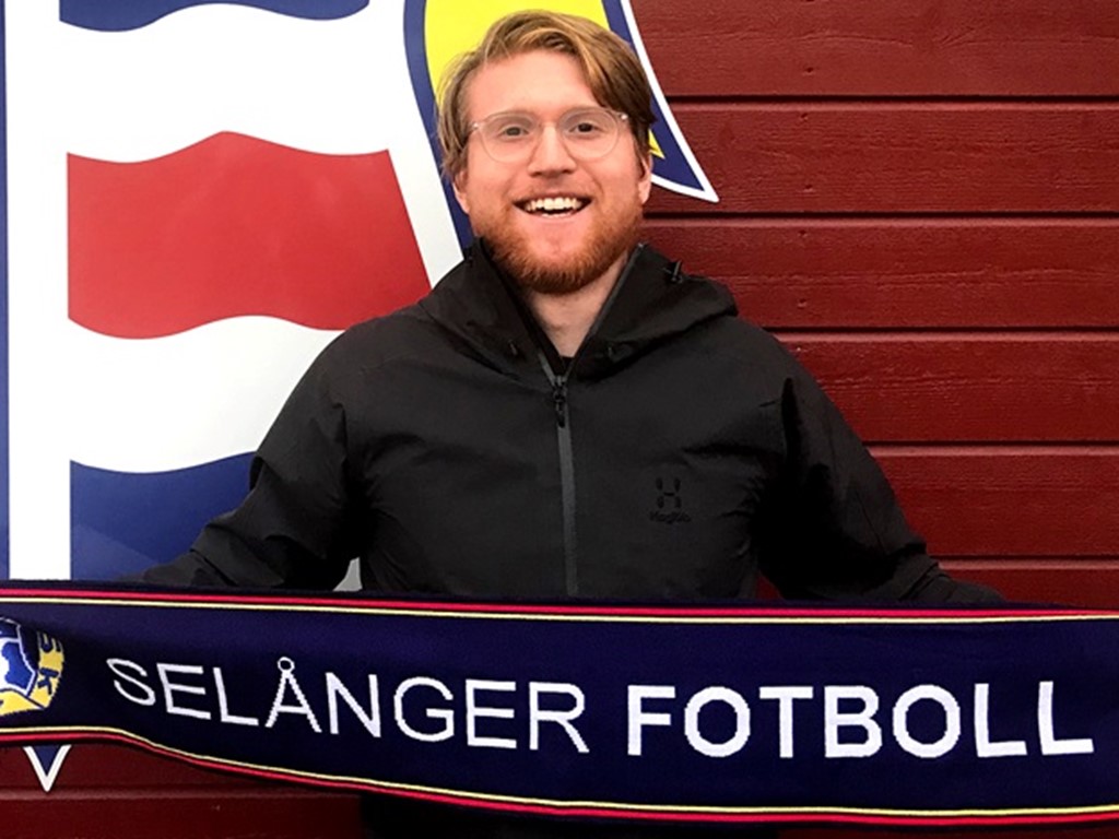 Selångers nye damtränare, 27-årige Felix Schmidt: "Vi vinner serien". Foto: Fredrik Hammarström, SSK.