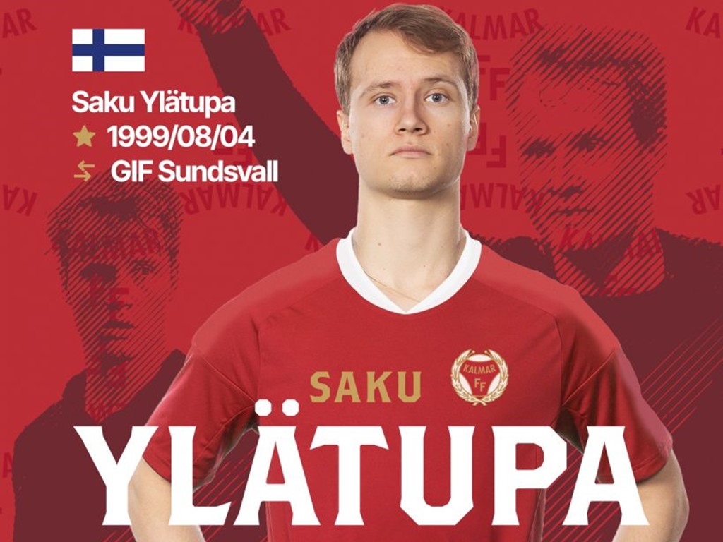 Saku Ylätupa i sin nya matchtröja. Foto: Kalmar FF.