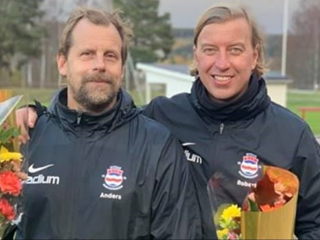 Stödes tränarduo Anders Strandlund och Robert Englund.