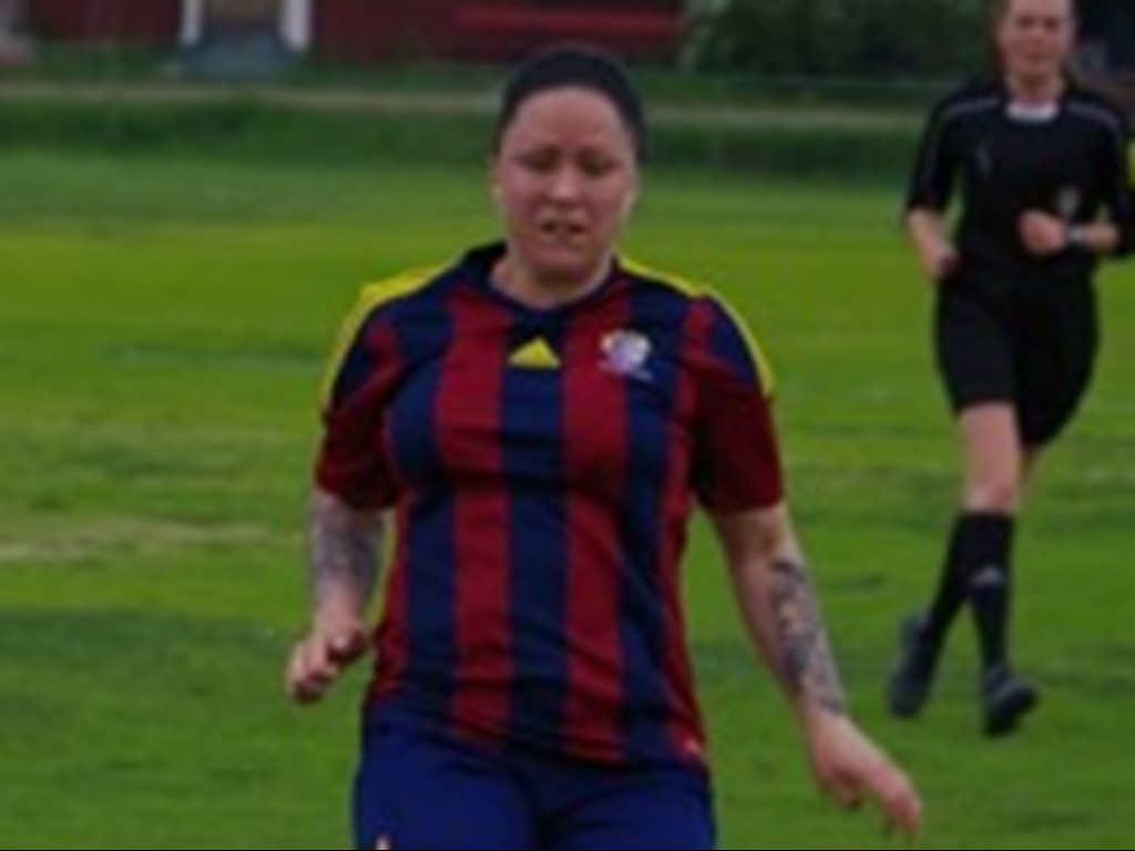 Selångers grand old lady Angelica Lindholm Forsell gjorde fyra fullträffar mot Frösö. Arkivfoto: Janne Pehrsson, Lokalfotbollen.nu.